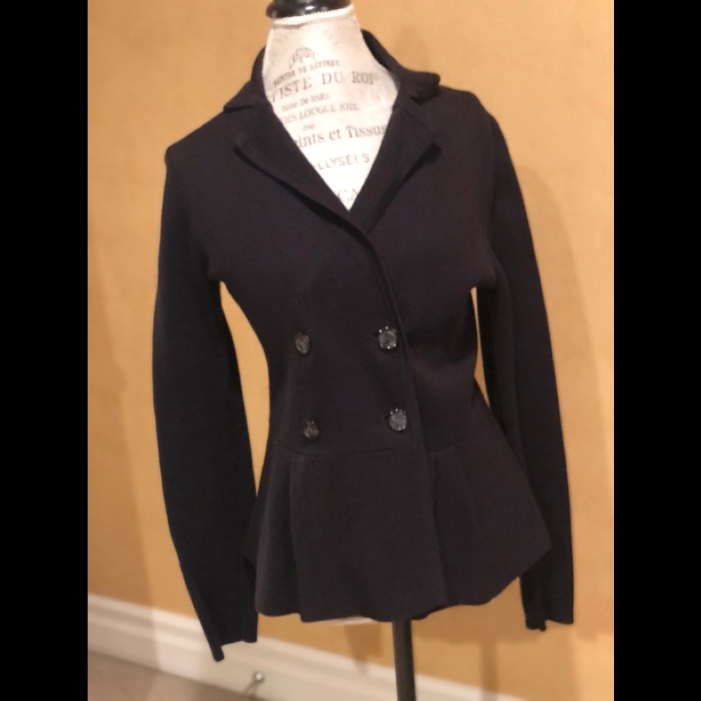 Loft Fitted Sweater Knit Blazer